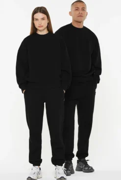 AD-AM Sweatshirt Oversized Unisex black
