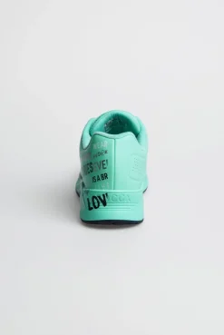 Air Cushion Sneaker mit Wording Print french mint
