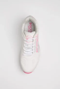 Air Cushion Sneaker mit Wording Print white