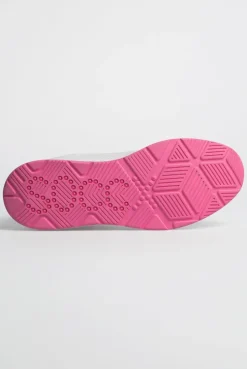 Air Cushion Sneaker mit Wording Print white