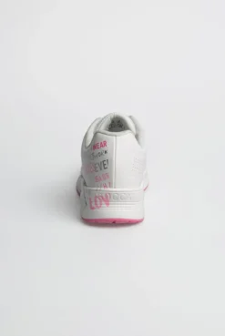 Air Cushion Sneaker mit Wording Print white