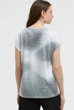 Ausbrenner-Shirt mit Pailletten-Wording black