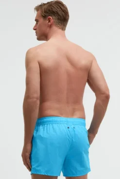 Badehose mit Logo Print aqua