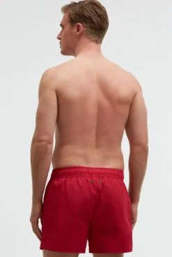 Badehose mit Logo Print flight red