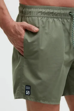 Badehose mit Wasser aktiviertem Design green olive