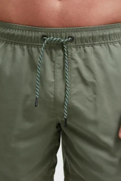 Badehose mit Wasser aktiviertem Design green olive