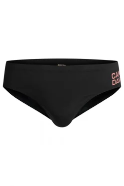 Badeslip mit Logo Print black