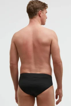 Badeslip mit Logo Print black