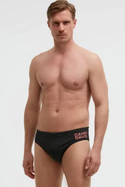 Badeslip mit Logo Print black