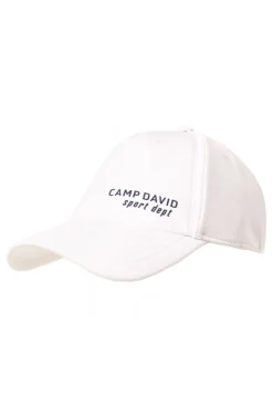 Base Cap aus Interlock-Jersey mit Logo Print white