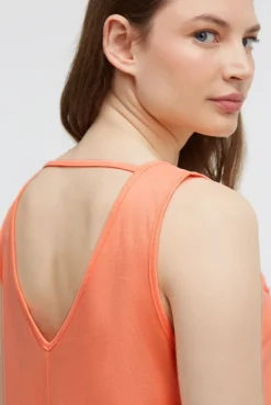 Basic Beach-Kleid mit Artwork electric orange