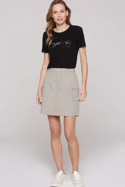 Basic Cargo Rock mit Klappentaschen pale sand