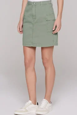 Basic Cargo Rock mit Klappentaschen faded olive