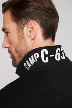 Basic Pikee-Polo mit Logo-Stickerei black