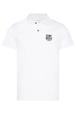 Basic Pikee-Polo mit Logo-Stickerei opticwhite