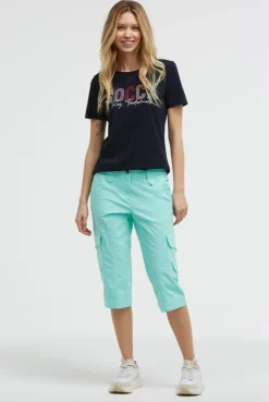 Basic Skaterhose mit Beintaschen crystal aqua