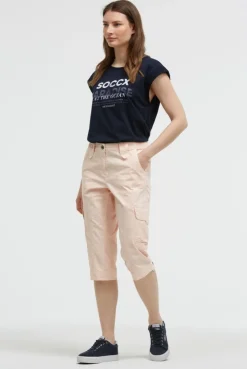 Basic Skaterhose mit Beintaschen milky beige