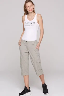 Basic Skater-Shorts mit Beintaschen pale sand | XL