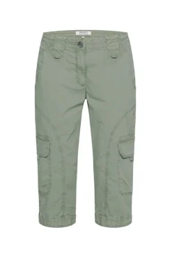 Basic Skater-Shorts mit Beintaschen faded olive