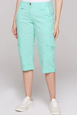 Basic Skater-Shorts mit Beintaschen aqua splash
