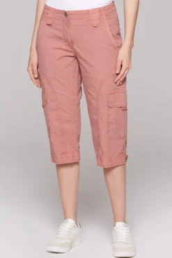 Basic Skater-Shorts mit Beintaschen beachy red