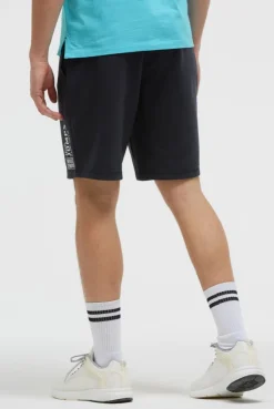Basic Sweatshorts mit Label Print blue navy | S