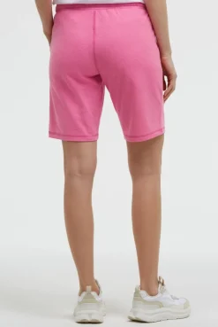 Basic Sweatshorts mit Logo Print neon magenta