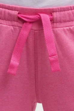 Basic Sweatshorts mit Logo Print neon magenta
