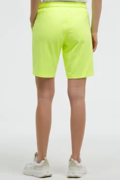 Basic Sweatshorts mit Logo Print electric lemon