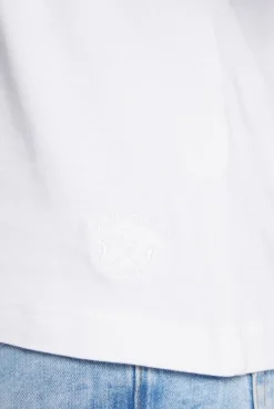 Basic T-Shirt mit Rundhalsausschnitt opticwhite