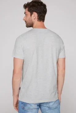 Basic T-Shirt Rundhals 2er-Pack grey melange