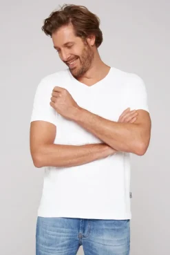 Basic T-Shirt V-Neck 2er-Pack opticwhite