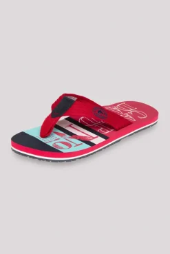 Beach Sandale mit Logo-Design nautical red