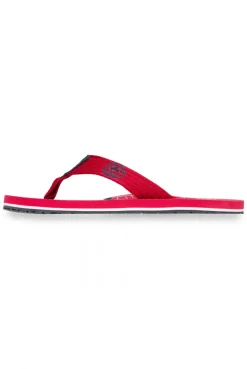 Beach Sandale mit Logo-Design nautical red