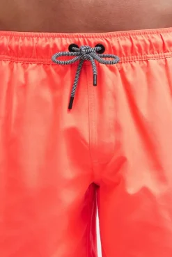 Beachshorts mit Rubber Patch neon flame