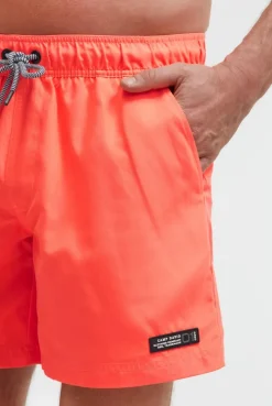 Beachshorts mit Rubber Patch neon flame