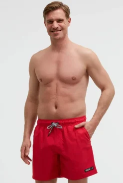 Beachshorts mit Rubber Patch flight red