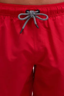Beachshorts mit Rubber Patch flight red