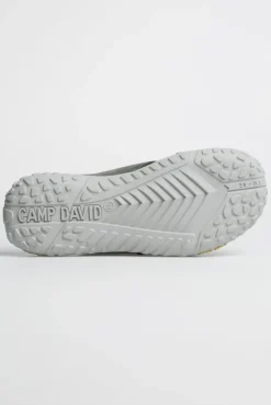 Beach Slipper mit Label Prints dusty green