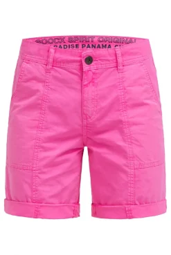 Bermudashorts mit Zip Fly neon magenta | XL