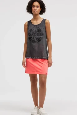 Blusen-Top Oil Dyed im Materialmix grey bay