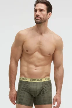 Boxershorts mit All Over Print, 2er-Pack khaki / khaki