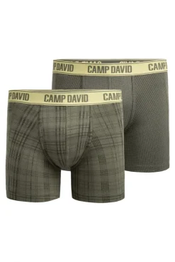 Boxershorts mit All Over Print, 2er-Pack khaki / khaki