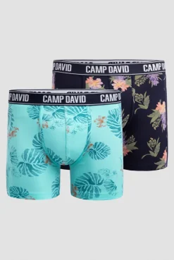 Boxershorts mit All Over Print, 2er-Pack blue navy / new aqua
