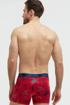 Boxershorts mit All Over Print, 2er-Pack navy / red