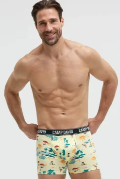 Boxershorts mit All Over Print, 2er-Pack lemon juice / new aqua