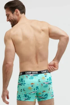 Boxershorts mit All Over Print, 2er-Pack lemon juice / new aqua