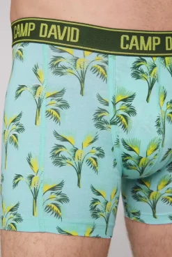 Boxershorts mit All Over Print, 2er-Pack khaki / aqua