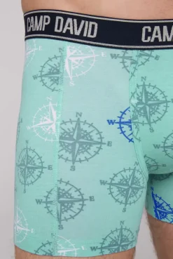 Boxershorts mit All Over Print, 2er-Pack blue navy / sun aqua | S