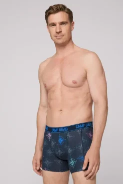 Boxershorts mit All Over Print, 2er-Pack blue navy / sun aqua | S
